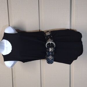 SUPERLINE sleeveless flared tank S
